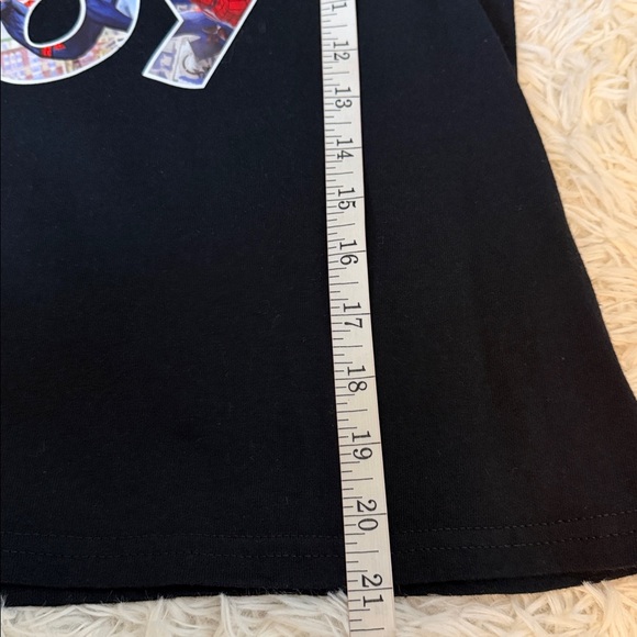 Gildan Heavy Cotton Kids Size Small “Spider Birthday Boy” Black T-Shirt - Picture 6 of 6